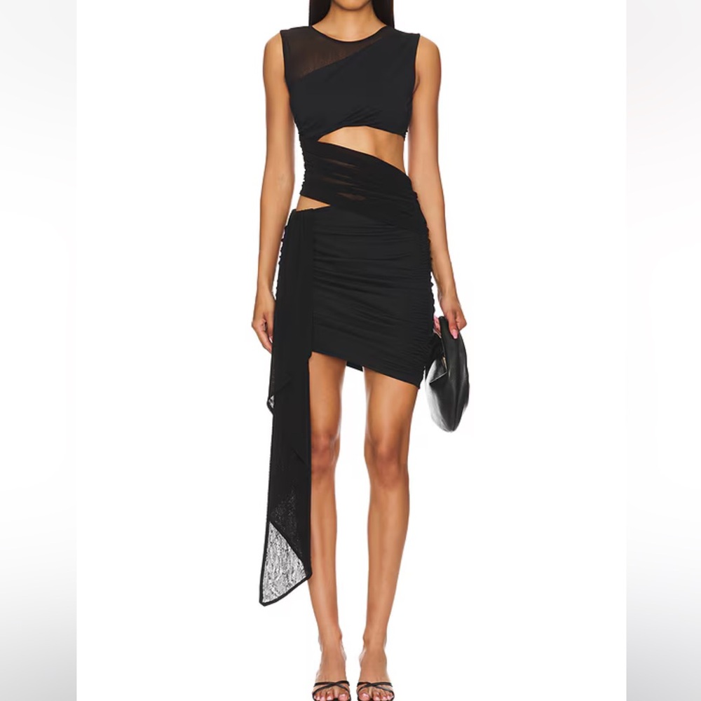 Nazia Mini Dress in Black NBD